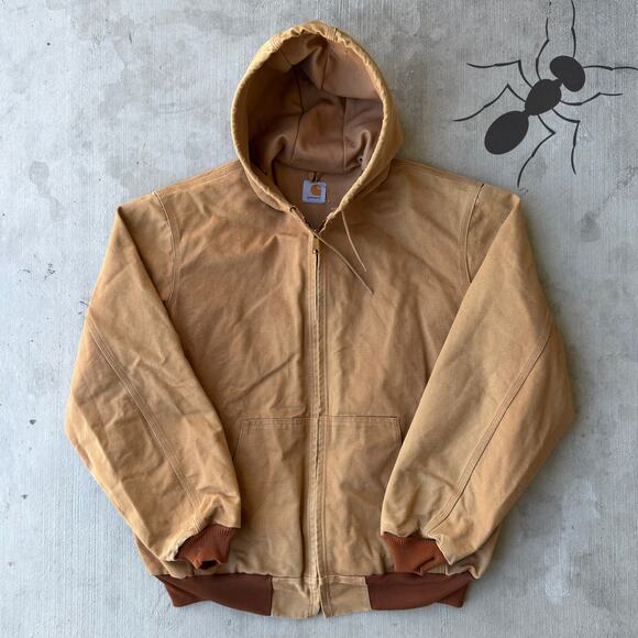 Carhartt Other - Vintage Y2K Carhartt brown hooded work wear jacket